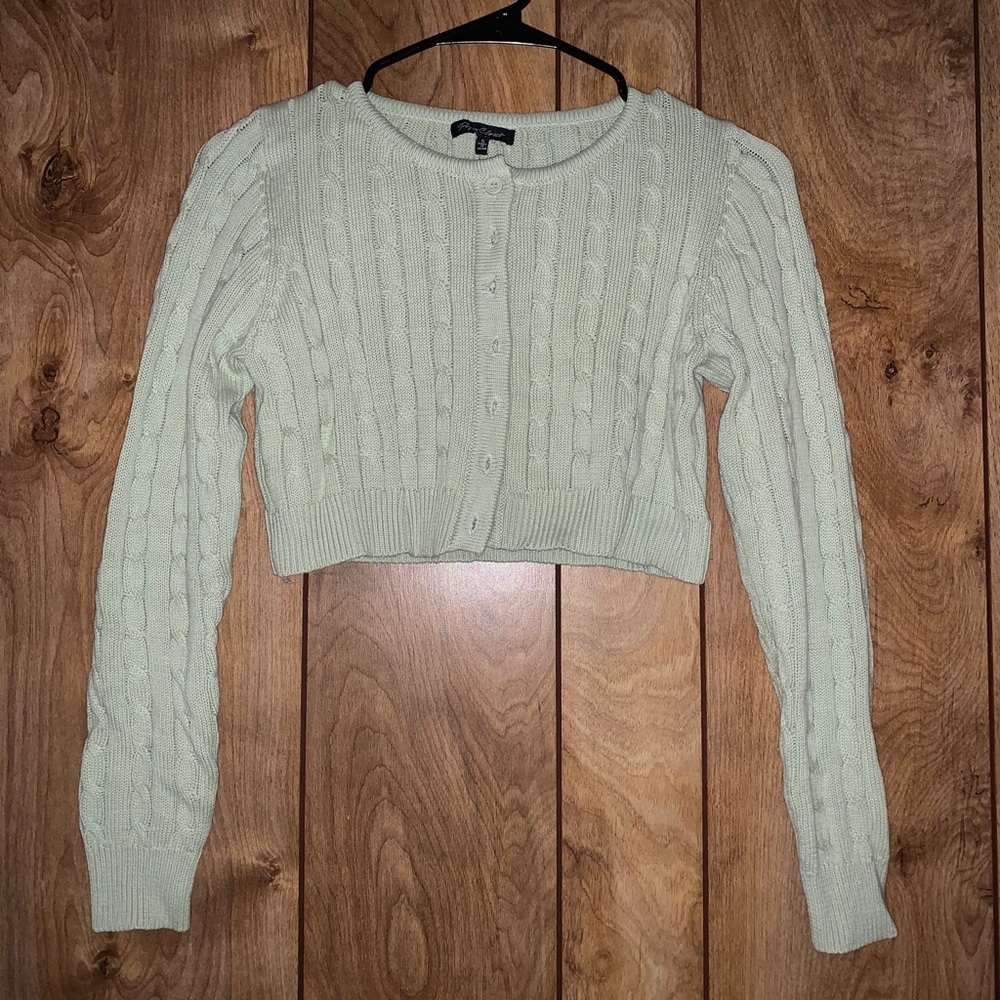 Italian Romance Button Front Knit Top